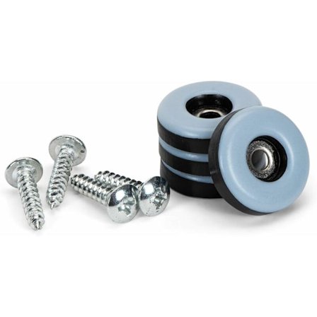 Teflon møbelglidere med skruer 20 stk Runde Ø 22 mm, tykkelse: 5 mm Gulvbeskyttelse PTFE-glidere Teflon-glidere