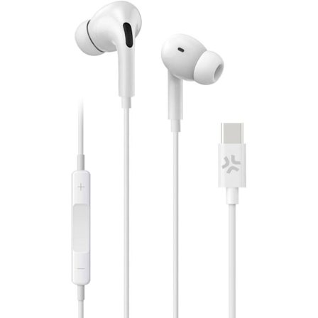 CELLY UP1200 Stereoheadset In-Ear USB-C - Vit