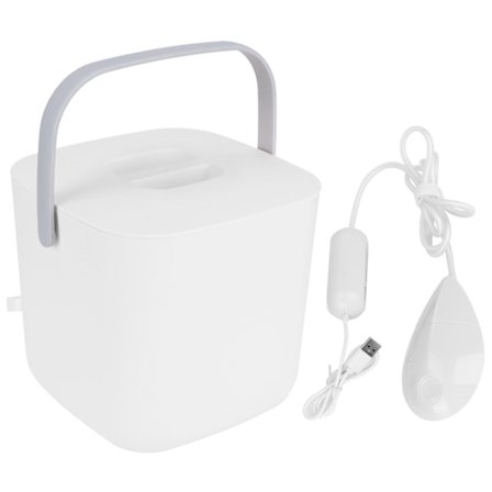 8L Mini Vaskemaskine Bærbar USB-drevet Ultralyd Tøj Undertøj Vaskemaskine Hvid