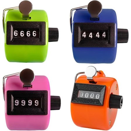 Pcs Manuel Tæller Klikker Tæller 4 Cifre Manuel Tællere Klik Tæller Til Mekanisk Håndholdt Tæller