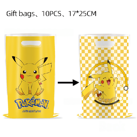 10 st Pikachu Godis Påsar Kalaspåsar Födelsedagspresenter