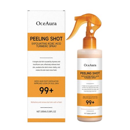 Högkvalitativ 1-3 st Peel Shot Keratins Care Kojicsyra Gurkmeja Spray, Återfuktande Exfoliering för Jämn Hudton, Icke-Fet & Snabb Absorption