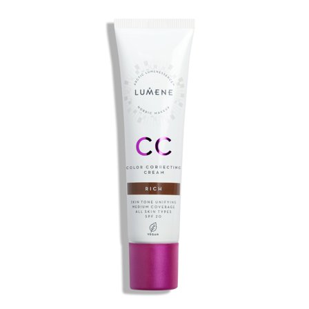 Lumene CC Color Correcting Cream SPF20, 8 Rich, 30 ml