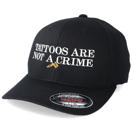 Cap Tattoos Are Not A Crime Black Flexfit - Tattoo Collective - Schwarz Flexfit