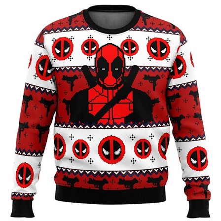 Ny Efterår/Vinter Ny Mode Street Sports Toppe Jule Sweater Deadpool Glad Rød Fyr Hot Salg O-Hals Pullover Julemand stil 9 stil 9