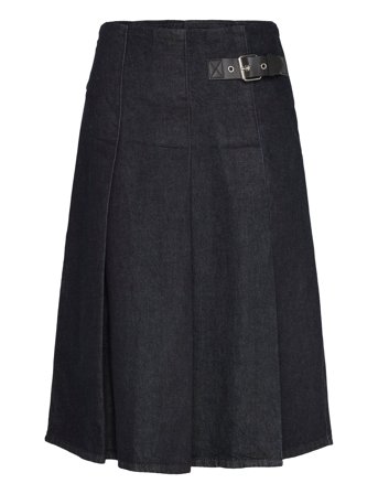 Mango | Rinse-Wash Midi-Skirt With Buckle | S