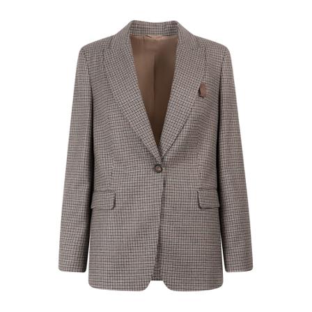 Brunello Cucinelli Blazer , Bruin , Dames , Maat: S