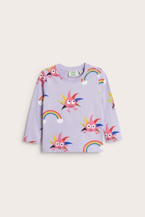 Kappahl | Langermet T-skjorte Babblarna | Lyselilla