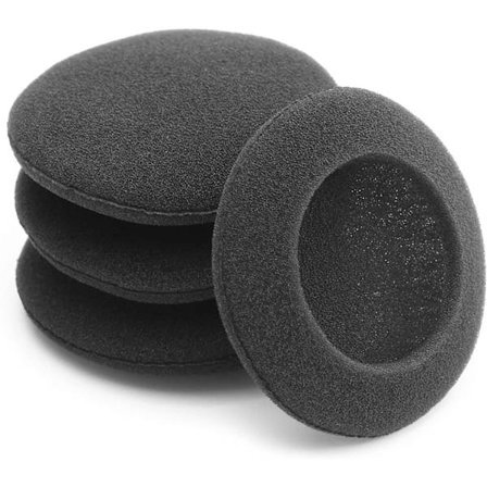 10 kpl Korvapehmusteita Kuulokkeille - Musta Vaahto - 50mm