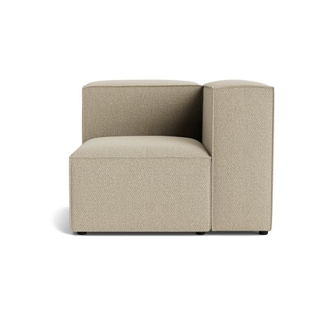 Lissabon hjørnemodul, højrevendt - Nordic Mørk Beige - 100x100x72cm - Sofa - Holdbar modulsofa med kvalitetsstof og ramme af krydsfiner