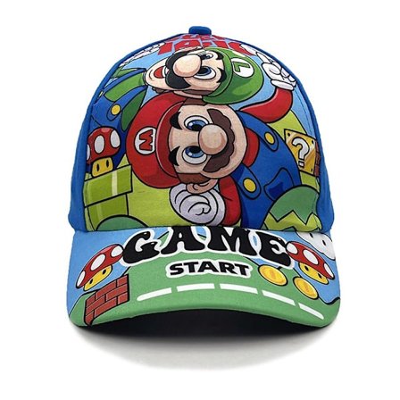 Super Mario Bros Tegneserie Baseball Cap Barn Skygge Trucker Hat Barn Pustende Justerbar Snapback Caps Bursdag Gave