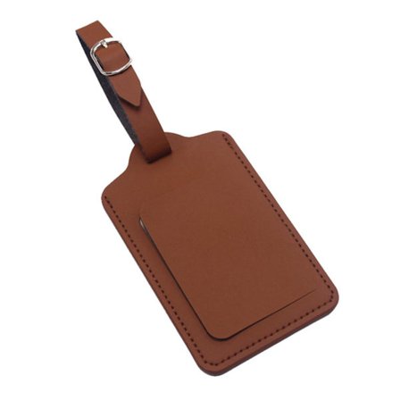 Brown Adresse Leather Leather Luggage Administration Adresse for kofferten