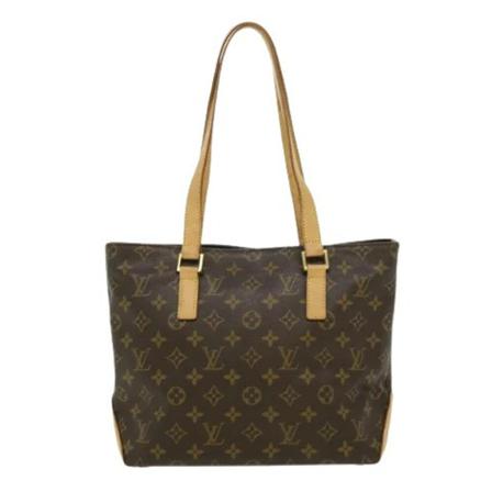 Louis Vuitton Vintage, Pre-owned Cabas Piano Monogram Tote Bag Bruin, Dames, Maat:ONE Size,leer