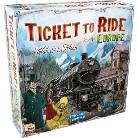 Ticket to Ride Europe brætspil | Familiespil kompatibelt med WELLNGS[GPA]