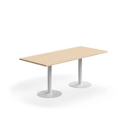 Tisch VERTICUS, 1800x800x720 mm, Eiche/Weiß