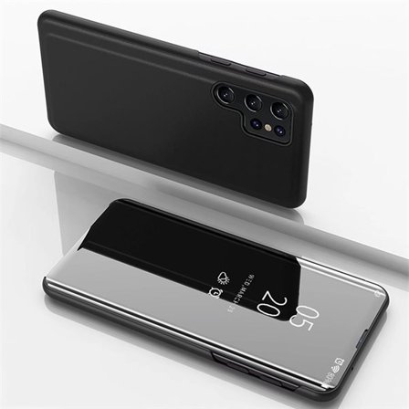Clear View-etui for Samsung Galaxy A56 - Svart