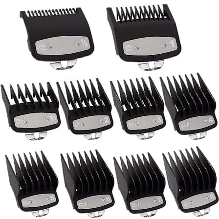 Clipper Guards Skæreguides Til Wahl Clipper Med Metal Klips (pakke Med 10) (ruipei)