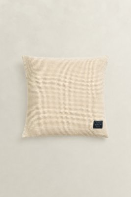 GANT - Vaffelteksturert bomullspute faded beige