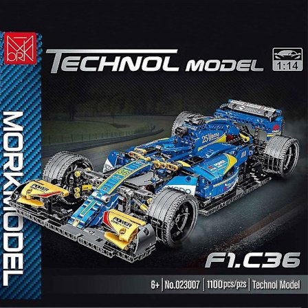 High-tech Expert Super Speed Champions Car Building Blocks F1 Racing Vehicle Model Bricks Kids Toys Car For Children Boys Giftsblue No Box