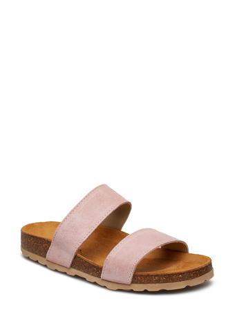 Biabetricia Twin Strap Sandal Shoes Summer Shoes Flat Sandals Brun Bianco