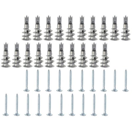 100 stk nyttige skruer Kreative praktiske gipsplatefestere Gipsplugger Ankerskruer for hjemmet