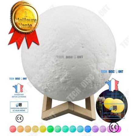 Sänglampa - TD - Månljus - LED - 30 cm - Ekologisk - Modern design