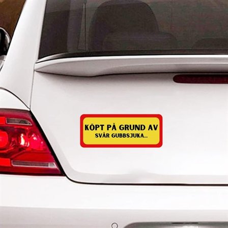 Klistermærke til bil - Alderdom