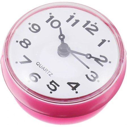 5 stk. Sugekop Ur Kontorindretning Ure Lille Digitalt Ur Mini Brusebad Ur Vægur Dekor Alarm Pink