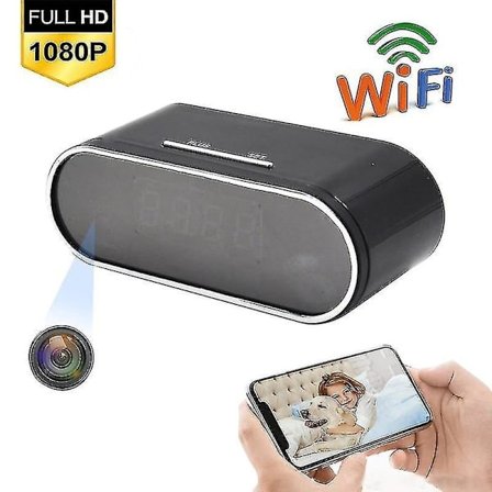Wireless Wifi Mini Clock Camera Time Alarm Camcorder Watch 1080p Ip/ap Security Night Vision Motion