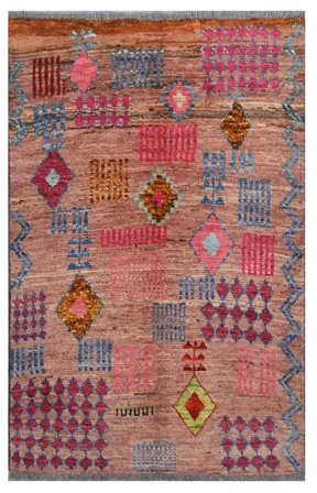 Small Moroccan Berber - Afghanistan 89X141 Wool, Rug