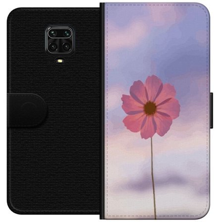 Plånboksfodral till Xiaomi Redmi Note 9S med Rosa blomma