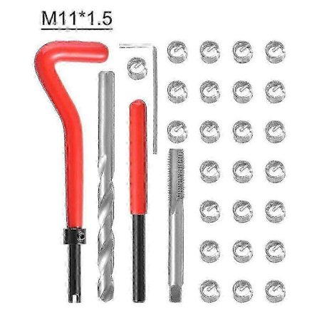 25st Metrisk Helicoil Gänginsats Kit M3 M4 M7 M9 M11 för Bil