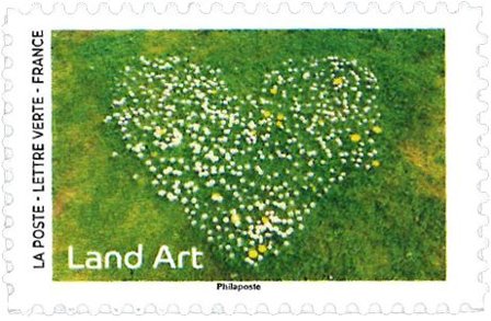 Frankrig - Land art - Postfrisk frimærke