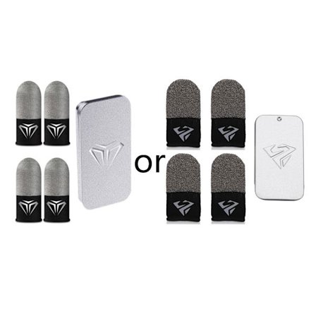 2 Par PUBG Game Glove Nettbrett Skjerm Berøringsvotter Svettebestandige Skjerm Finger Sleeve Controller Mobiltelefon Gaming hansker