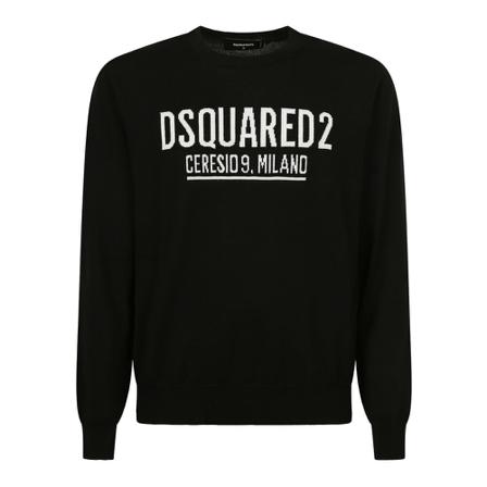 Dsquared2, Sweatshirts Czarny, Mężczyzna, Rozmiar: S
