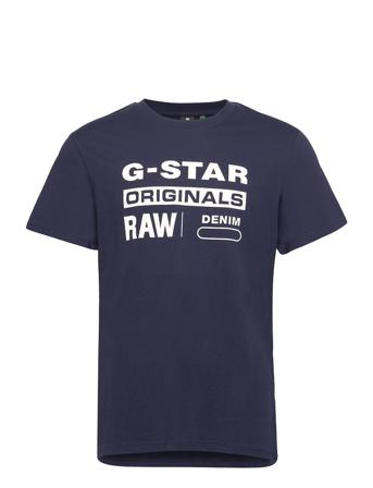 Graphic 8 R T S\S T-shirts Short-sleeved Blå G-Star RAW