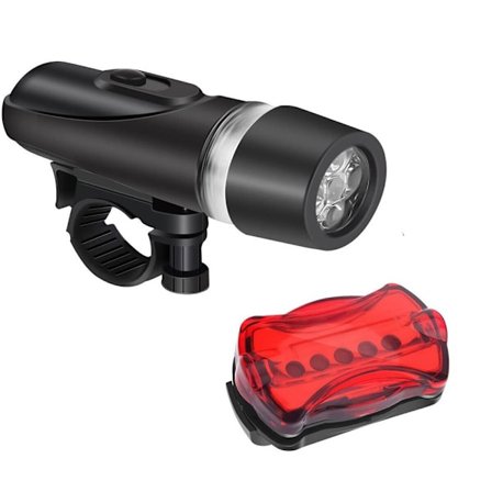 PCS LED sykkellys baklys for- og baklys