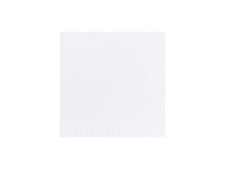 DUNI Servett 3-lagers, enfärgade, ¼-vikt, 33 cm, vit 125/fp - Lyreco - Kök och servering - Servetter och dukar - Servett - 3-lagers