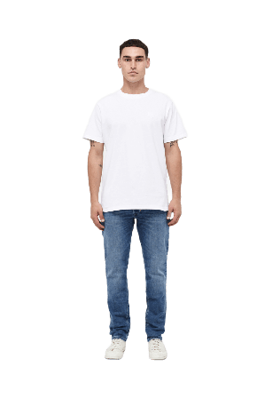 Neuw Lou Slim Destination Mid Blue Byxor Herr Blå w28l32