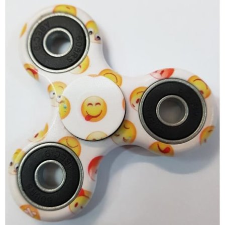 Hand Spinner - My spinner - SMILEY - ABEC 11 - Okrossbar ABS kvalitet - Gul och vit