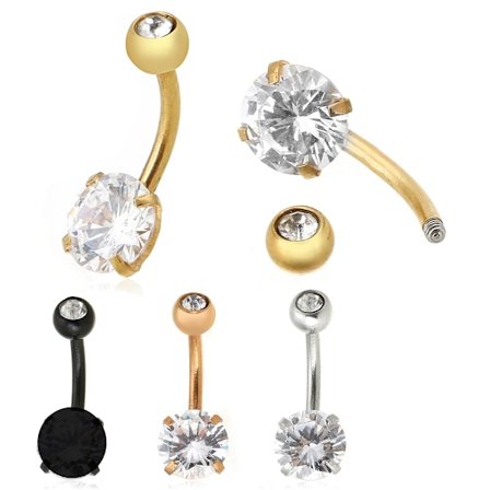 Forgyldt Navle Ring til Body Piercing Smykker