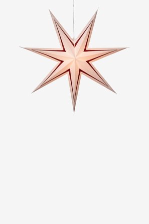 Star Trading - Stjerne Stribe 80cm - Rød - Adventsstjerner - Fra Homeroom