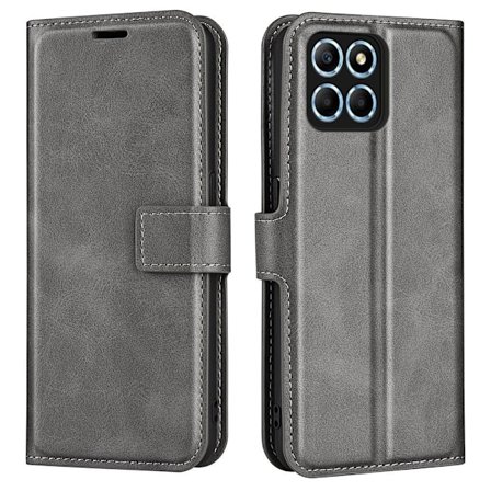 Lompakko Nahkakotelo For Honor X8 - Harmaa