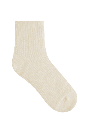 BleuForêt Alpacka ankelsocka Sockor Dam Vit 36/40