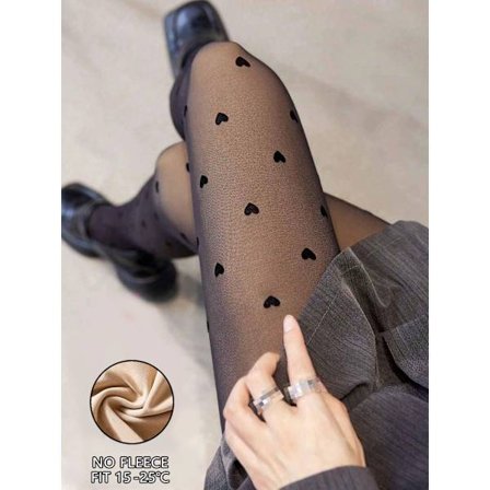 Fleece Tights för Kvinnor Varma Vinter Tights Sexiga Genomskinliga Strumpbyxor Termiska Elastiska Tights Mode Leggings Dam