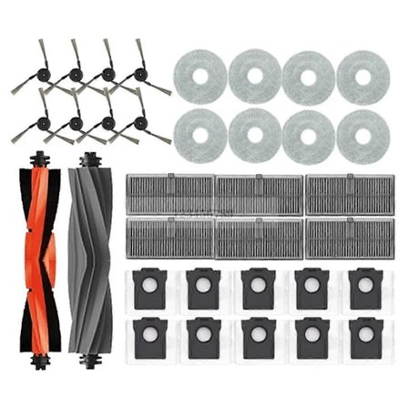 Dreame X40 Ultra -imurille, pääsivuharja Hepa-suodatin moppiliina pölypussi (FMY)