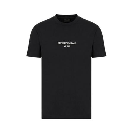 Emporio Armani, T-Shirts Zwart, Heren, Maat:L