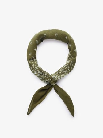 John Henric Men's Grünes Paisley Bandana Size Onesize