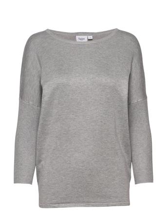 Milasz R-Neck Pullover Pullover Grå Saint Tropez