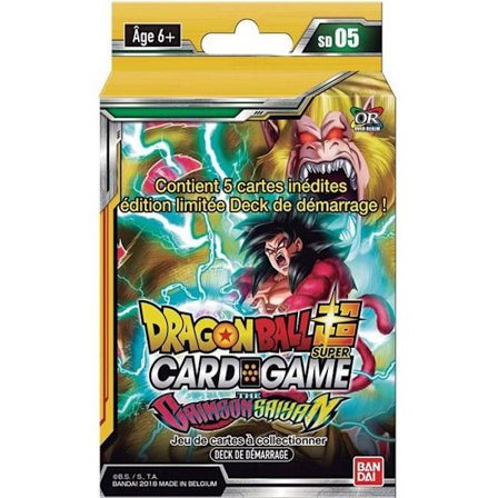 Starter Deck - Dragon Ball - SD05 - The Crimson Saiyan - 50 kort - Fransk version